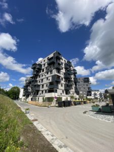 Volksbau Punkthäuser in Wangen